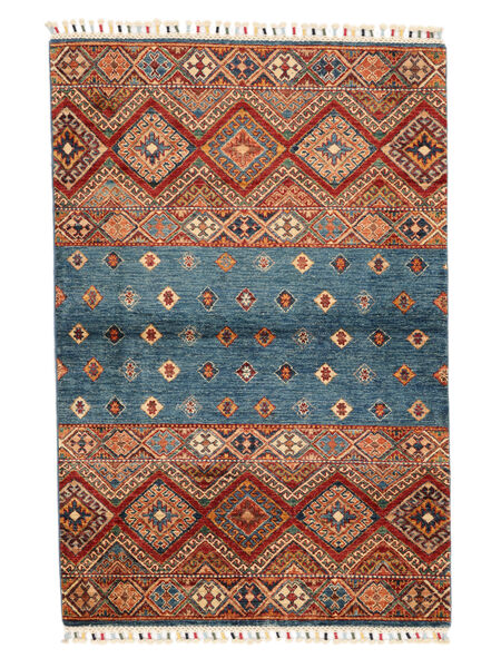  Shabargan Teppe 102X152 Mørk Rød/Svart Carpetvista