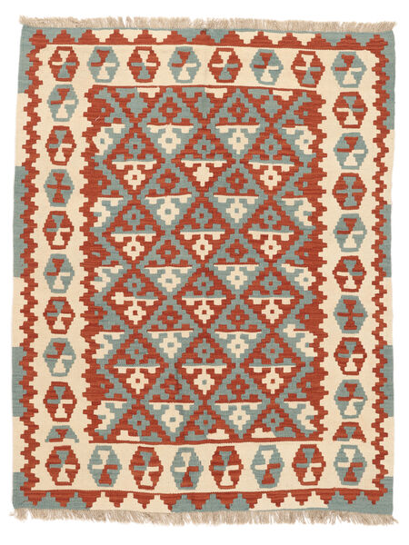 Dywan Kilim Kaszkaj 151X194 Ciemnoczerwony/Zielony ( Persja/Iran)