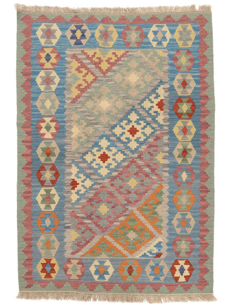 Dywan Orientalny Kilim Kaszkaj 115X167 Pomarańczowy/Ciemnoczerwony ( Persja/Iran)