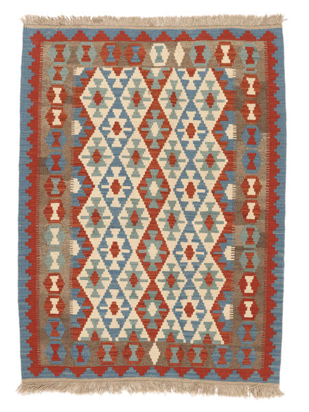  Kilim Ghashghai Tappeto 125X171 Persiano Rosso Scuro/Verde Piccolo Carpetvista