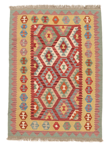  Kilim Ghashghai Tappeto 124X179 Persiano Arancione/Rosso Scuro Piccolo Carpetvista