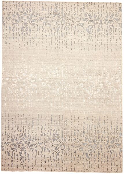 Tappeto Contemporary Designs 140X200 Beige/Arancione (Lana, India)