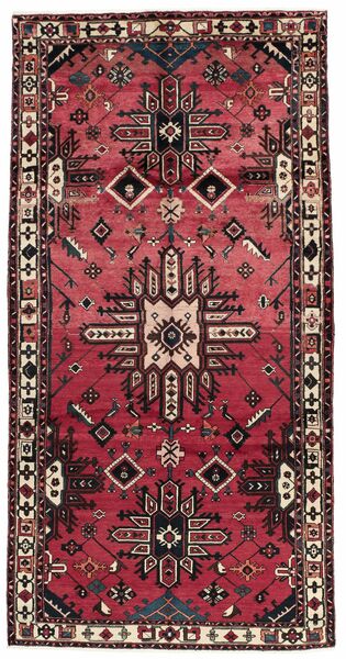  Bakhtiari Covor 165X325 Persan Lână Dark Red/Negru