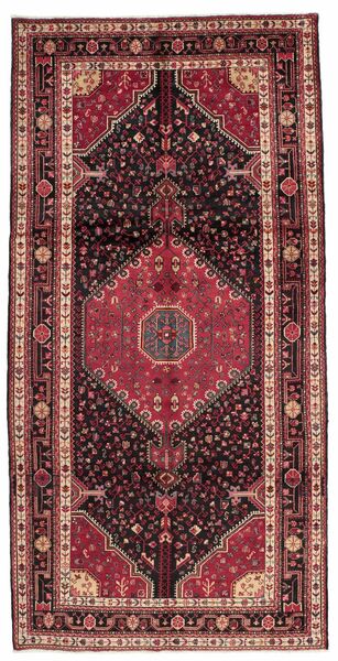  Hamadan Rug 168X340 Persian Wool Dark Red/Black