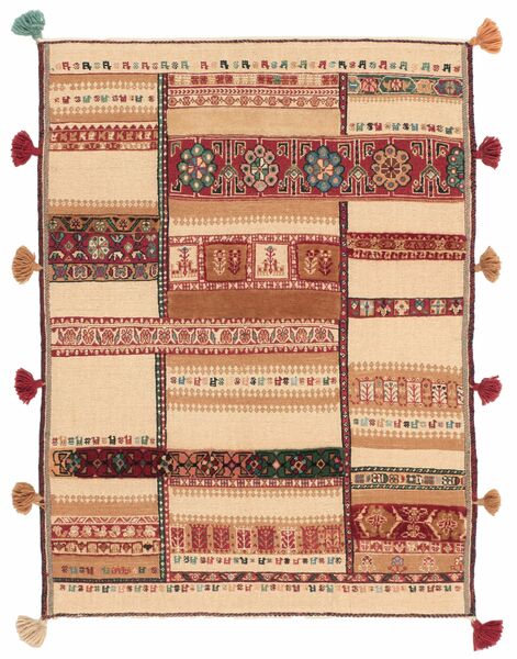 Tappeto Kilim Nimbaft 83X110 Beige/Marrone (Lana, Persia/Iran)