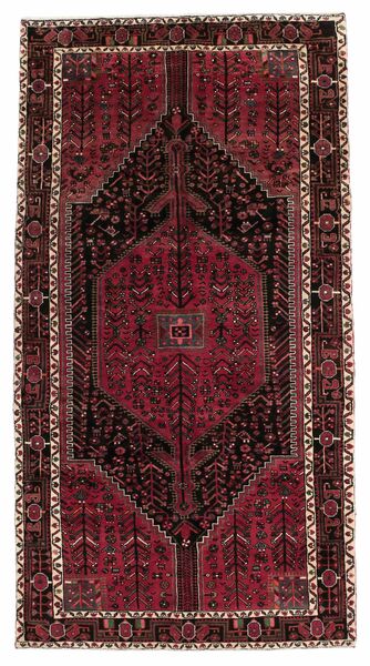  Persian Toiserkan Rug 155X295 Black/Dark Red