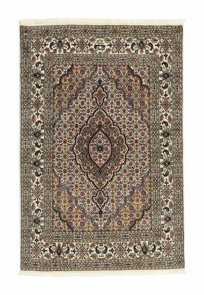  Orientalischer Moud Teppich 98X147 Braun/Schwarz Wolle, Persien/Iran