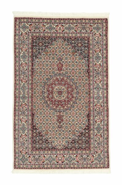  Persian Moud Rug 95X150 Brown/Dark Red (Wool, Persia/Iran)