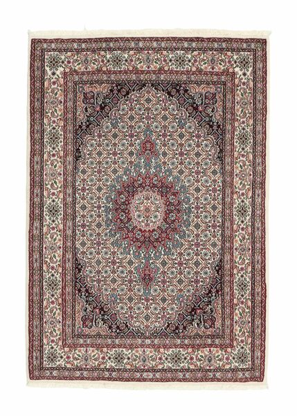 105X150 Moud Rug Oriental Brown/Dark Red (Wool, Persia/Iran)