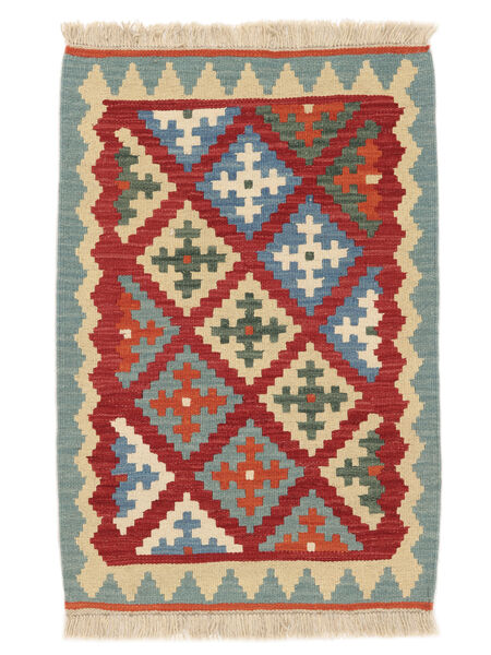 63X94 Dywan Kilim Kaszkaj Orientalny Ciemnoczerwony/Zielony (Persja/Iran) Carpetvista