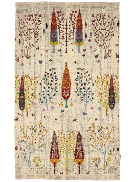 Gabbeh Loribaft Rug 94X160 Beige/Orange Wool, India Carpetvista