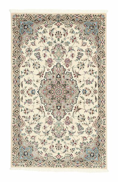 Tappeto Orientale Nain 9La Sherkat Farsh 90X145 Giallo/Marrone (Lana, Persia/Iran)