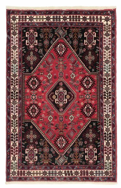  83X125 Qashqai Vloerkleed Zwart/Donkerrood Perzië/Iran