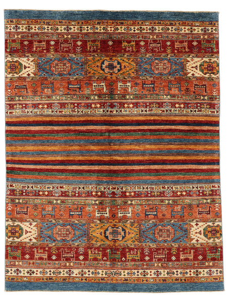  Shabargan Dywan 151X194 Wełniany Ciemnoczerwony/Brunatny Mały Carpetvista