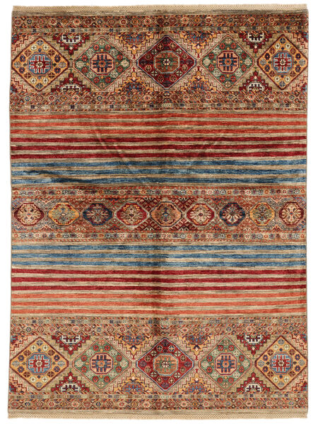  156X213 Stribet Lille Shabargan Tæppe Uld, Carpetvista