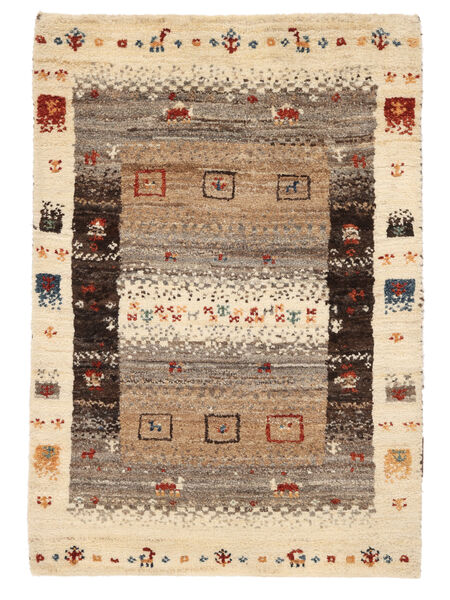 Gabbeh Loribaft Rug 60X90 Brown/Beige Wool, India Carpetvista