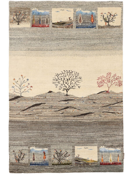 122X183 絨毯 ギャッベ Loribaft モダン 茶色/ベージュ (ウール, インド) Carpetvista