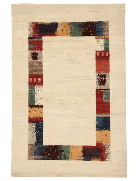 Gabbeh Loribaft Rug 137X208 Beige/Orange Wool, India Carpetvista