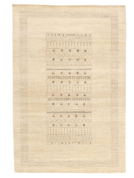  Gabbeh Loribaft Koberec 203X303 Vlněný Béžová/Oranžová Carpetvista