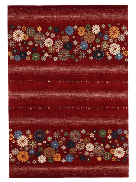  Gabbeh Loribaft Rug 172X245 Dark Red/Black Carpetvista