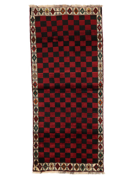  104X243 Ghashghai Fine Covor Traverse Hol Negru/Dark Red Persia/Iran
 Carpetvista