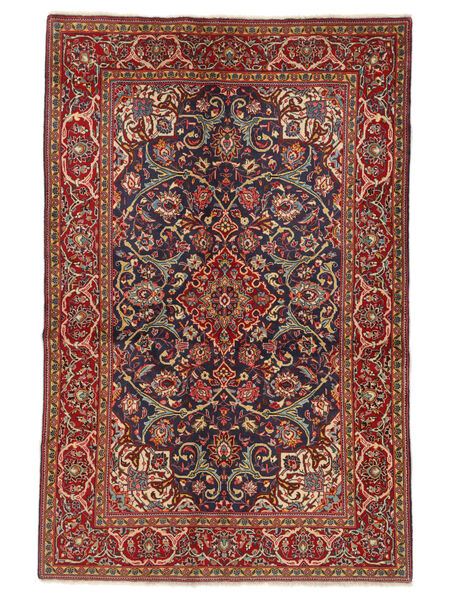  Keshan Fine Rug 132X202 Persian Wool Dark Red/Black Small Carpetvista