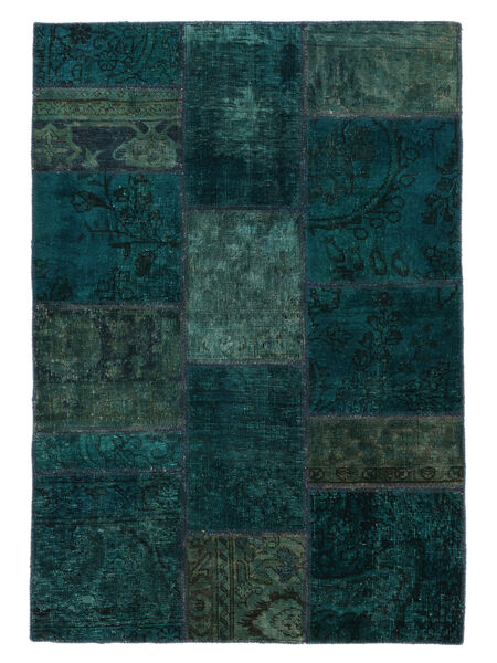 Χαλι Patchwork 105X152 Μαύρα (Μαλλί, Περσικά/Ιρανικά)