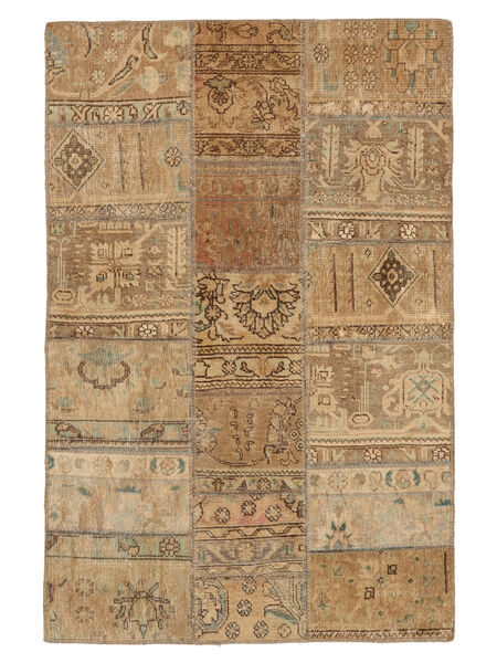  Persialainen Patchwork Matot Matto 106X161 Ruskea/Oranssi (Villa, Persia/Iran)