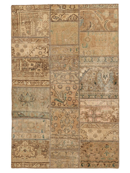  104X160 Patchwork Rug Brown/Orange Persia/Iran Carpetvista