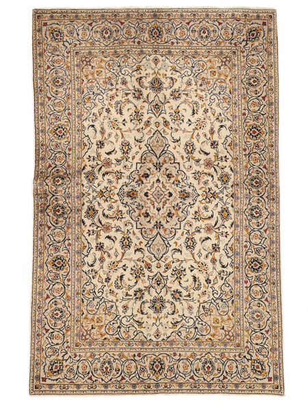 134X218 Keshan Fine Teppich Orientalischer Braun/Orange (Wolle, Persien/Iran) Carpetvista