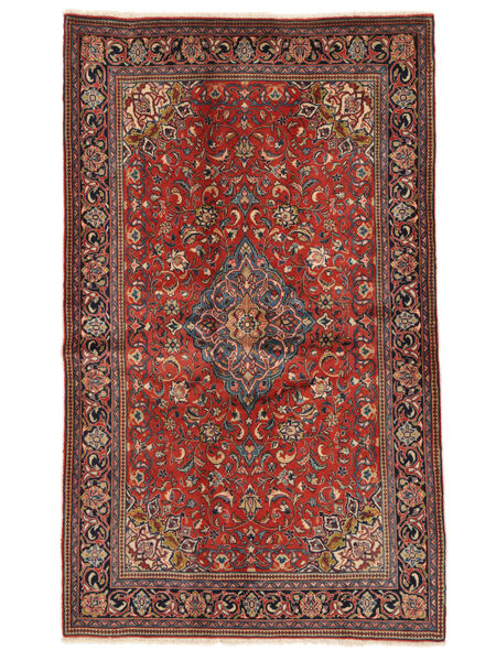 131X212 Sarough Fine Teppe Orientalsk Mørk Rød/Brun (Ull, Persia/Iran) Carpetvista