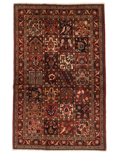  Bakhtiari Sherkat Farsh Tapete 128X200 Persa Lã Preto/Vermelho Escuro Pequeno Carpetvista