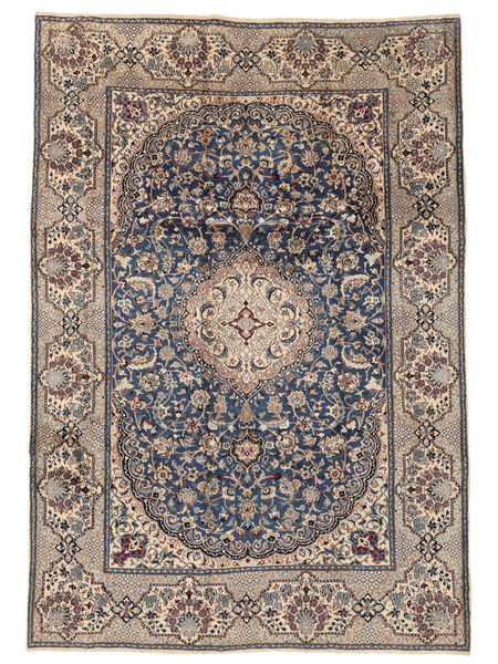 245X354 Alfombra Nain Fine 9La Oriental Marrón/Negro (Lana, Persia/Irán) Carpetvista