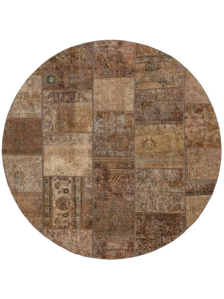  Ø 250 Βιντάζ Μεγάλο Patchwork Χαλι Μαλλί, Carpetvista