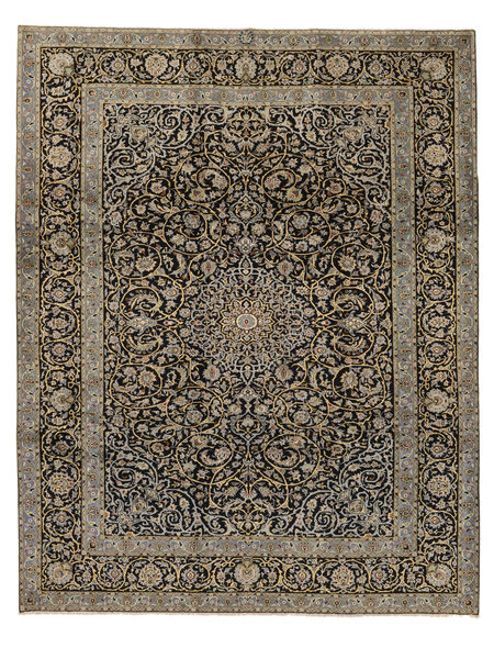  281X362 Keshan Fine Vloerkleed Bruin/Zwart Perzië/Iran Carpetvista