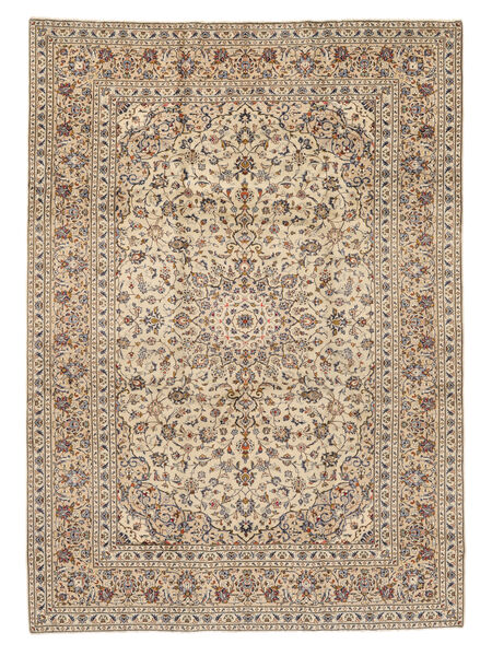  Keshan Fine Vloerkleed 251X353 Perzisch Wol Bruin/Oranje Groot Carpetvista