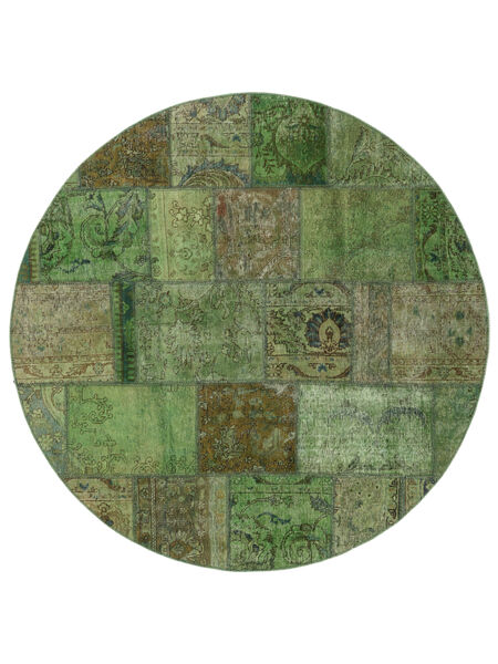  Ø 200 Vintage Patchwork Rug Wool, Carpetvista