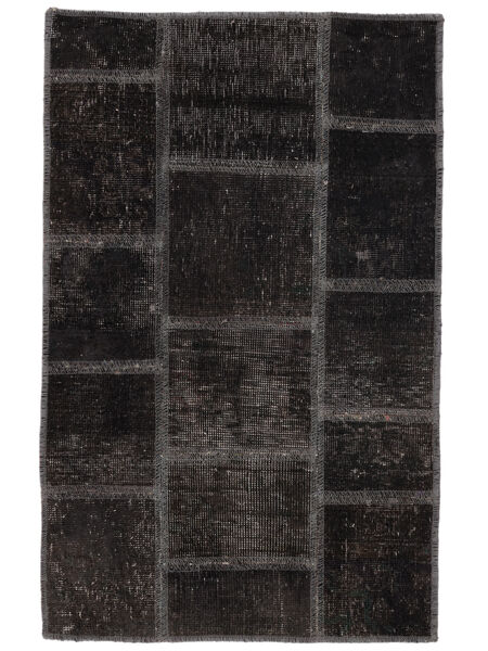  Persian Patchwork Rug 60X90 Black (Wool, Persia/Iran)