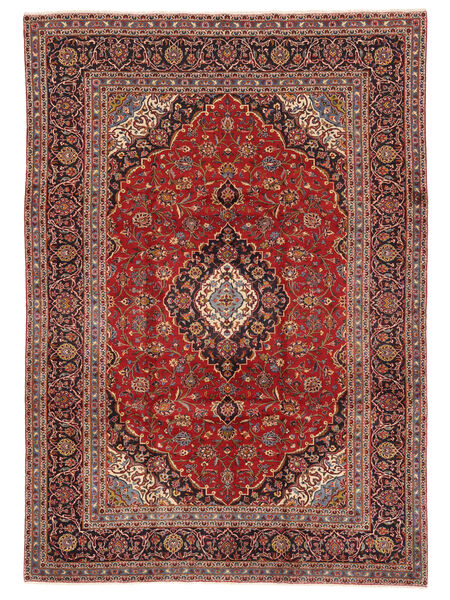  Orientalsk Keshan Tæppe 238X339 Mørkerød/Brun Uld, Persien/Iran Carpetvista