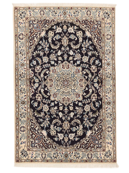 98X153 Nain Fine 9La Rug Oriental Brown/Beige (Wool, Persia/Iran) Carpetvista