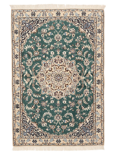  97X144 Nain Fine 9La Teppe Beige/Svart Persia/Iran Carpetvista