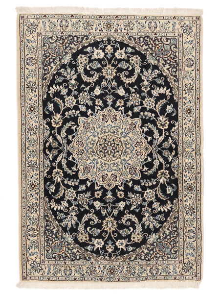  Nain Fine 9La 98X145 Persisk Ullteppe Svart/Beige Lite Carpetvista