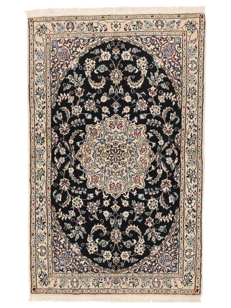  Persian Nain Fine 9La Rug 93X149 Black/Brown Carpetvista