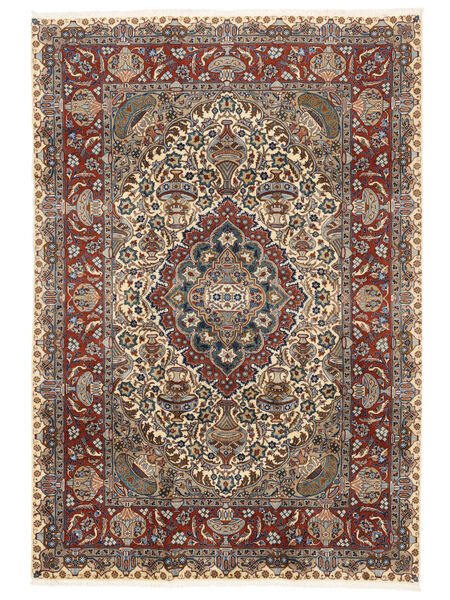 Kashmar Fine Matot Matto 198X287 Ruskea/Musta Villa, Persia/Iran Carpetvista