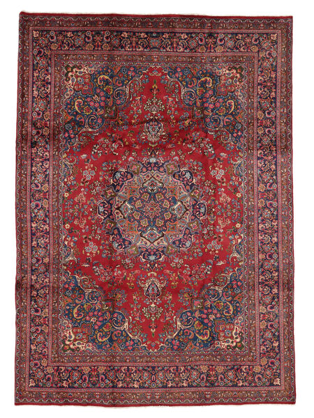  244X342 Mashad Tæppe Mørkerød/Sort Persien/Iran Carpetvista