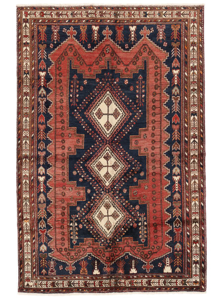  Persan Afshar/Sirjan Covor 174X260 Negru/Dark Red Carpetvista