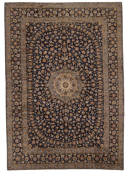  Oriental Keshan Fine Rug 436X618 Brown/Black Large Wool, Persia/Iran Carpetvista