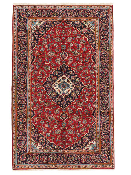  Persan Kashan Covor 149X241 Dark Red/Negru Carpetvista