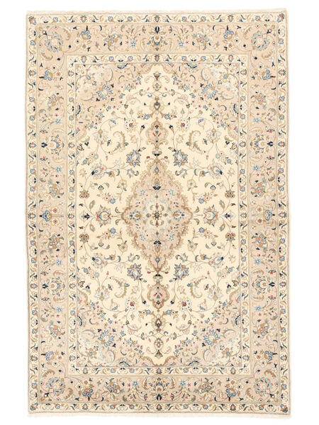 153X232 Tapete Kashan Fine Oriental Bege/Laranja (Lã, Pérsia/Irão) Carpetvista