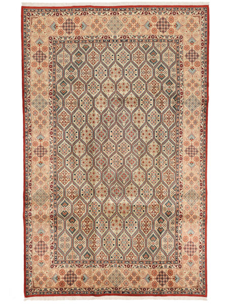 Abadeh Fine Rug 207X324 Brown/Dark Red Wool, Persia/Iran Carpetvista